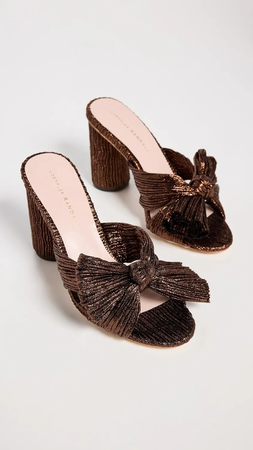 Loeffler Randall Women's Penny Pleated Knot Mules
