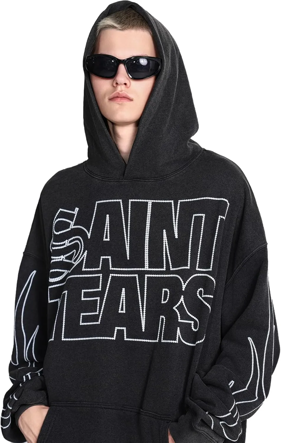Lucky I See Ghosts Hoodie KY West Hoodie Men's Vintage Graphic Hip Hop Pullover Heavyweight Hoodies