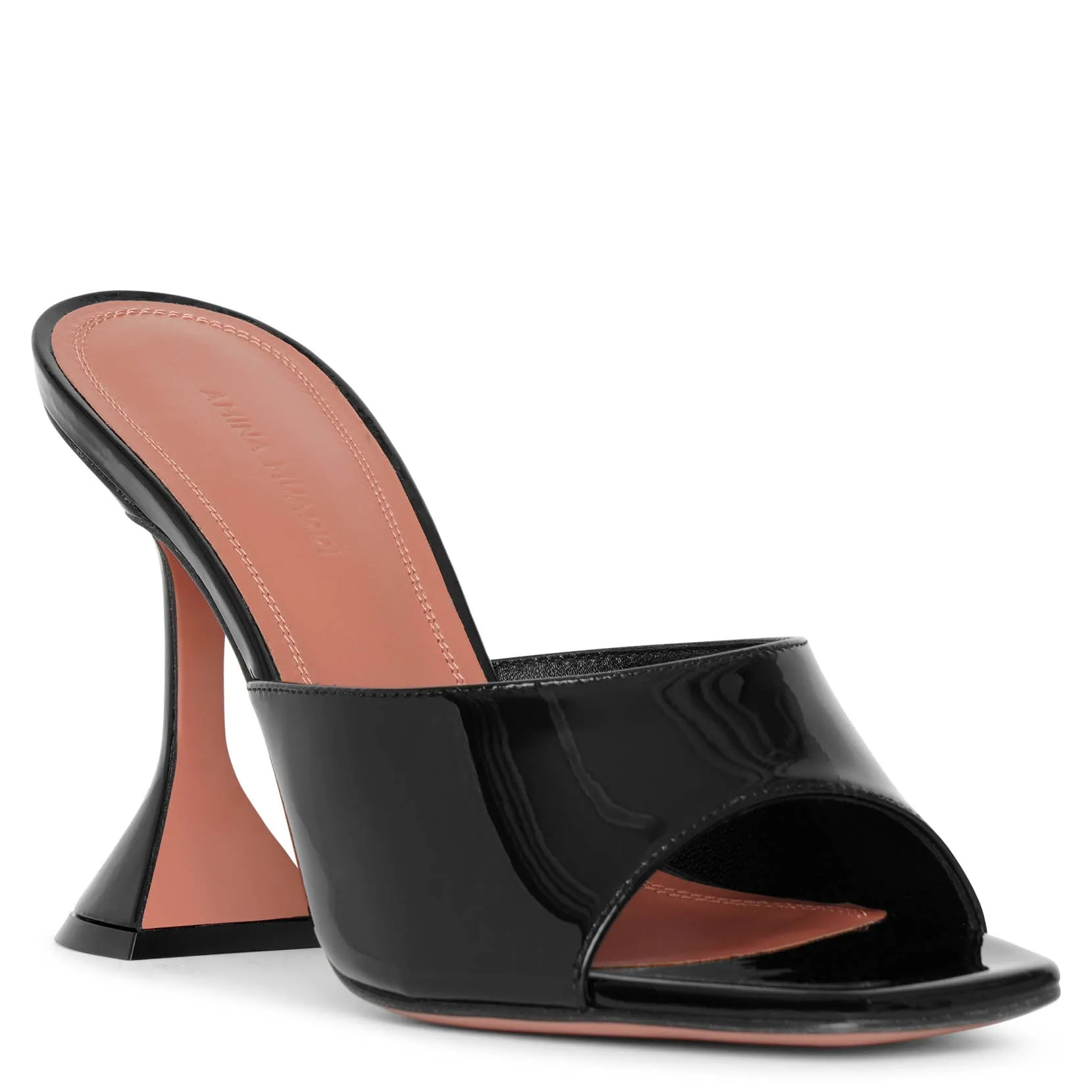 Lupita patent leather mule sandals