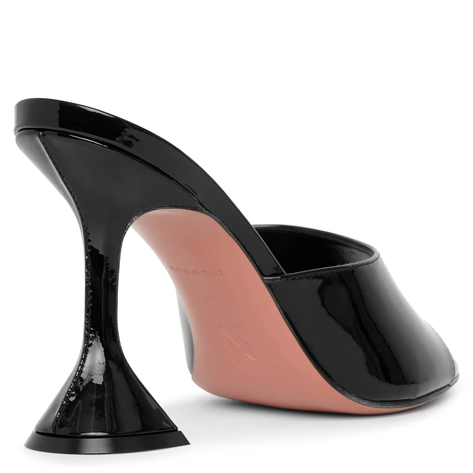 Lupita patent leather mule sandals