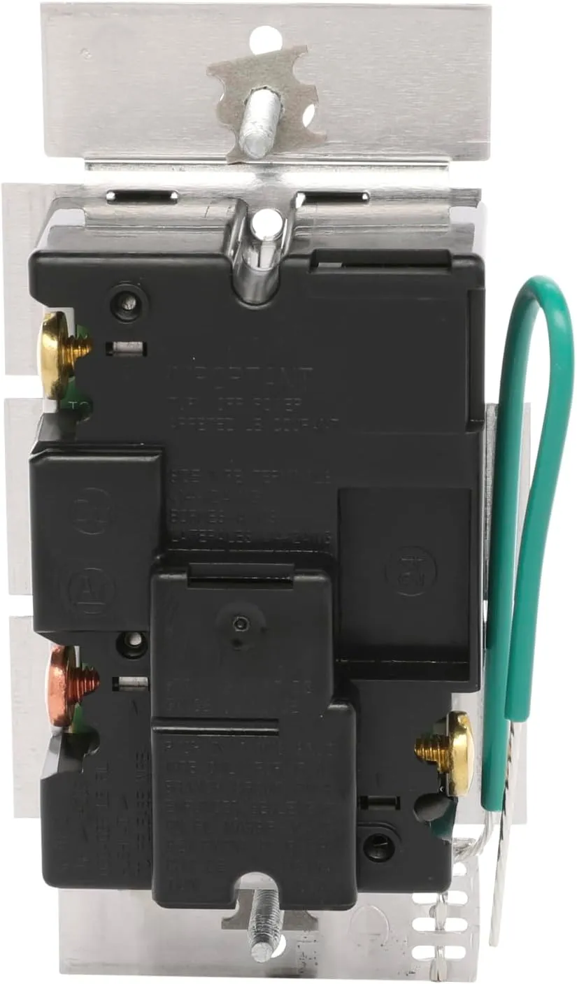 Lutron Ariadni/Toggler LED  Dimmer Switch for Dimmable LED, Halogen and Incandescent Bulbs, 150 Watt, Single-Pole or 3-Way, AYCL-153P-BL, Black