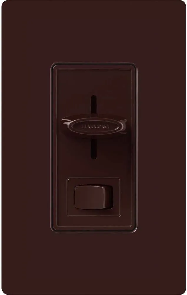 Lutron Skylark LED  Dimmer Switch for Dimmable LED, Halogen and Incandescent Bulbs | 150W/Single-Pole or 3-Way | SCL-153P-BR | Brown