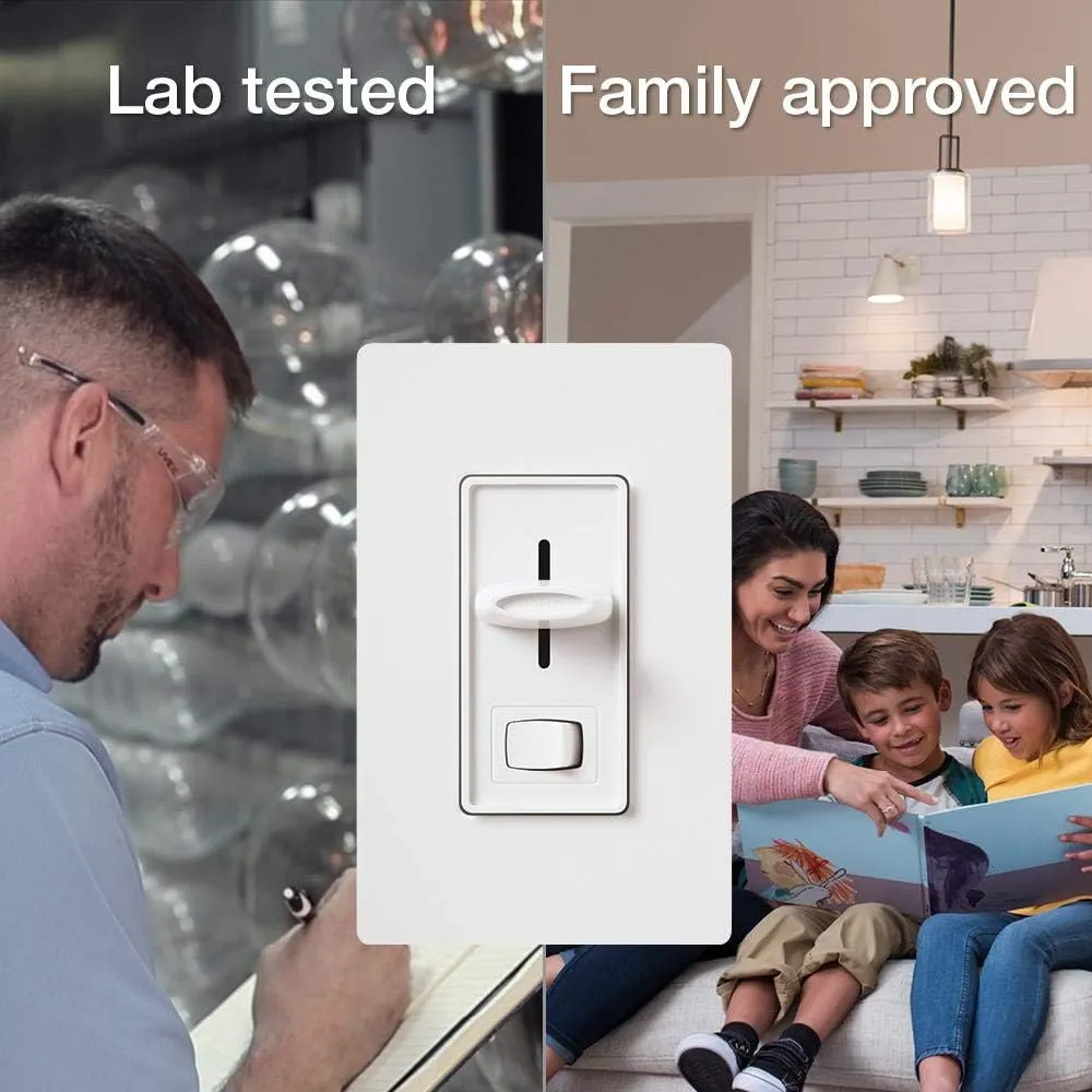 Lutron Skylark LED  Dimmer Switch for Dimmable LED, Halogen and Incandescent Bulbs | 150W/Single-Pole or 3-Way | SCL-153P-IV | Ivory