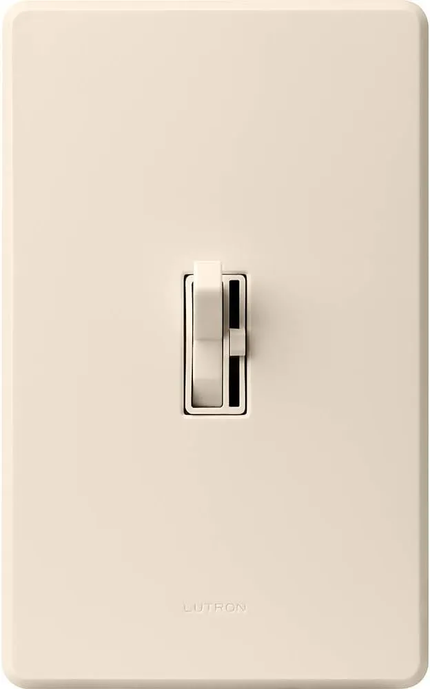 Lutron Toggler LED  Dimmer Switch for Dimmable LED, Halogen and Incandescent Bulbs, 150 Watt, Single-Pole or 3-Way, TGCL-153PH-LA, Light Almond