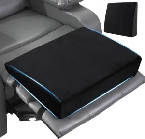 MABOZOO Wedge Recliner Leg Pillow, Foam Extra Large Foot Rest Cushion with Adjustable Straps, Recliner Footrest Extender Leg Elevation Pillow Wedge Pillow for Recliner, Bed, Sofa, Couch (Black)