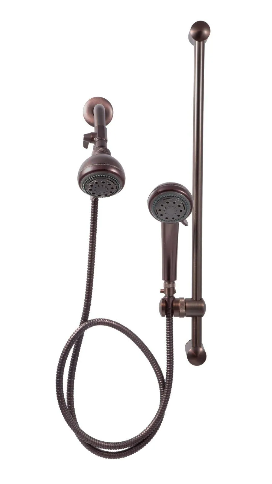 Mariner 2 Shower Head - Oil Rubbed Bronze - Dual Shower Heads with Slide Bar