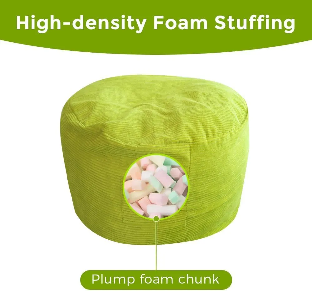 MAXYOYO Giant Bean Bag Chair Bed for Adults, Convertible Beanbag Folds from Lazy Chair to Floor Mattress Bed, Large Floor Sofa Couch, Big Sofa Bed, High-Density Foam Filling, Machine Washable