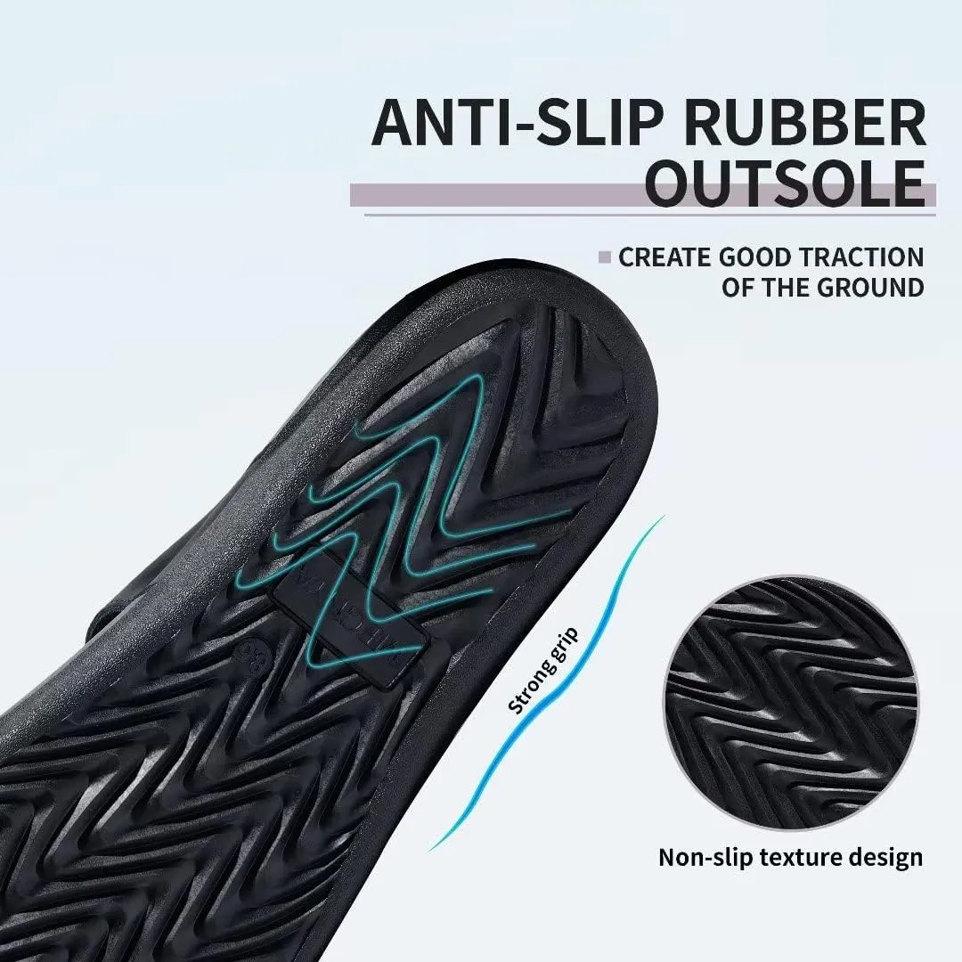MEGNYA Comfortable Women's Walking Sandals, Arch Support Slides for Plantar Fasciitis Flat Feet, Casual Adjustable Strap Sandals for Orthopedic