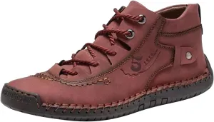 Men Shoes Dress Leather Soles Fashion Summer and Autumn Men Leather Shoes Flat Soft Bottom Comfortable Mid Top Lace Up Casual Men Leather Chukka Boot