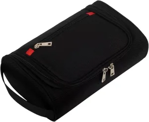 Men Waterproof Travel Toiletry Beautician Wash Bag Bathroom Leather Business Shaving Bag Ladies Shower Bag with Sturdy Handle