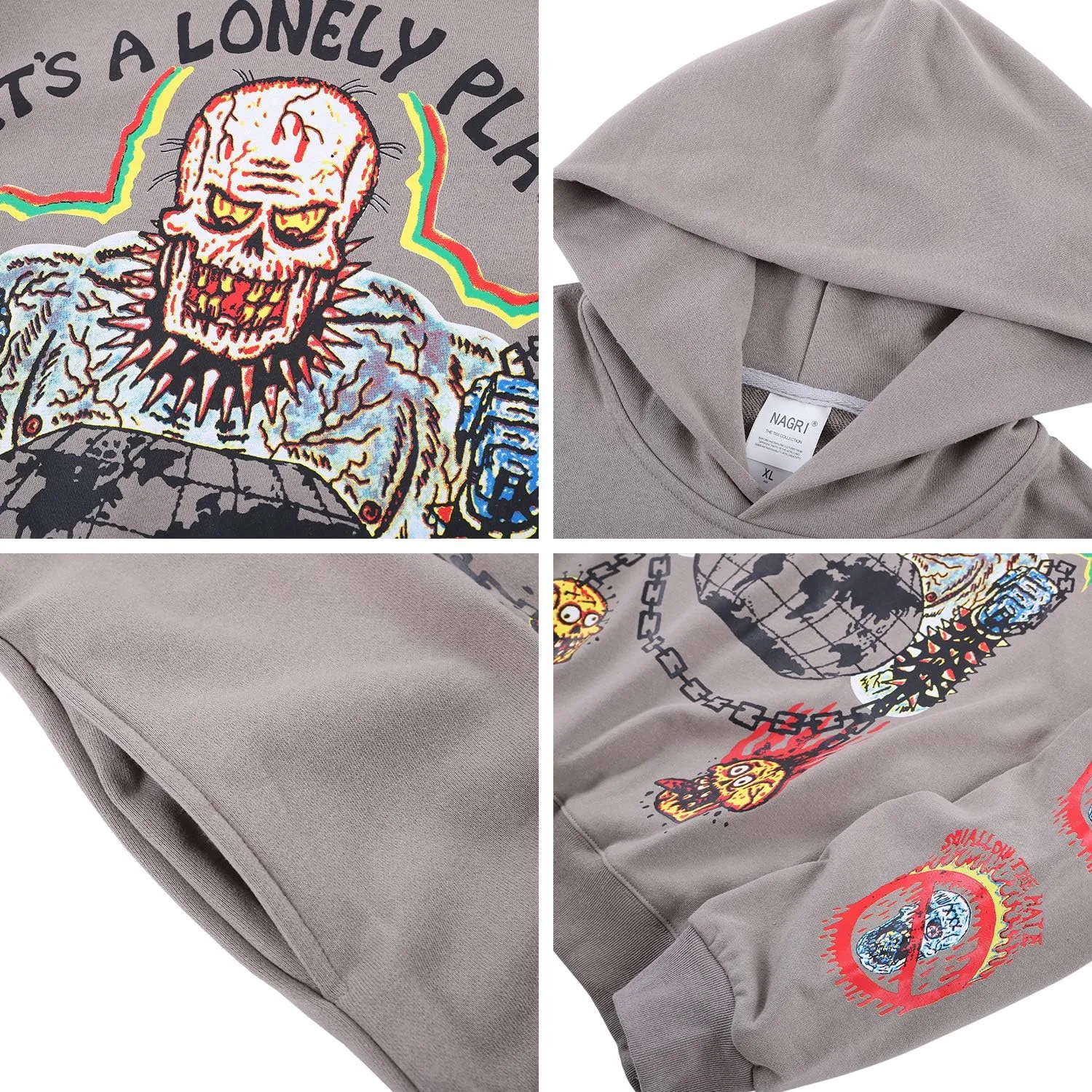 Men's 3D Graphic It's A Longly Palace Hoodie Men's Graphic Hooded Sweatshirt Long Sleeve Pullover Hoodie