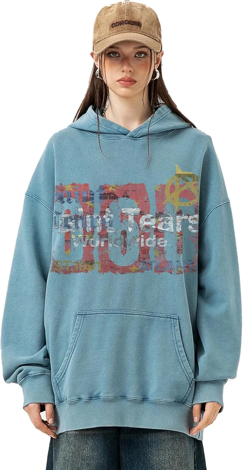 Men's Jesus Disciple Print - Sundays Off Edition Hoodies Casual Oversized Vintage Sweatshirts Khaki