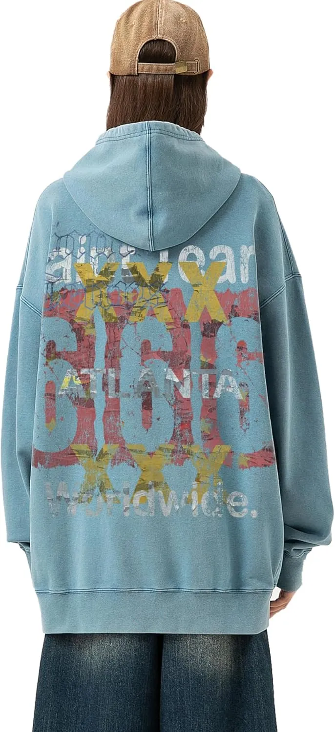 Men's Jesus Disciple Print - Sundays Off Edition Hoodies Casual Oversized Vintage Sweatshirts Khaki