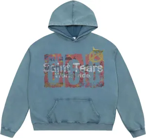 Men's Jesus Disciple Print - Sundays Off Edition Hoodies Casual Oversized Vintage Sweatshirts Khaki