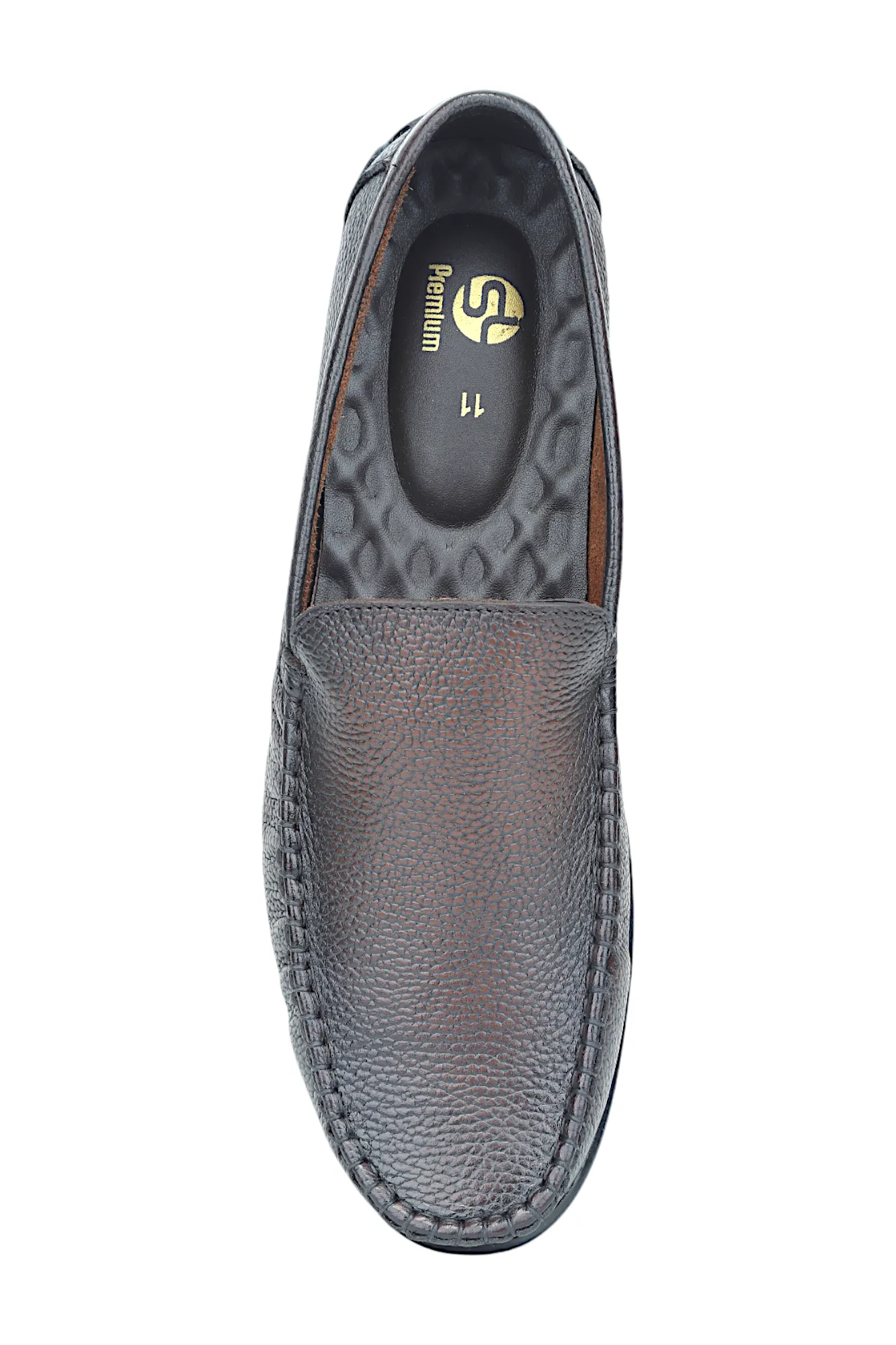 Mens Leather Loafer Shoe 58061 (Special Size)