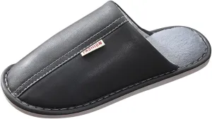 Mens Slippers Slip on Indoor Outdoor Cute Printed Warm Casual Household Slippers Mens Slippers Leather Bottom