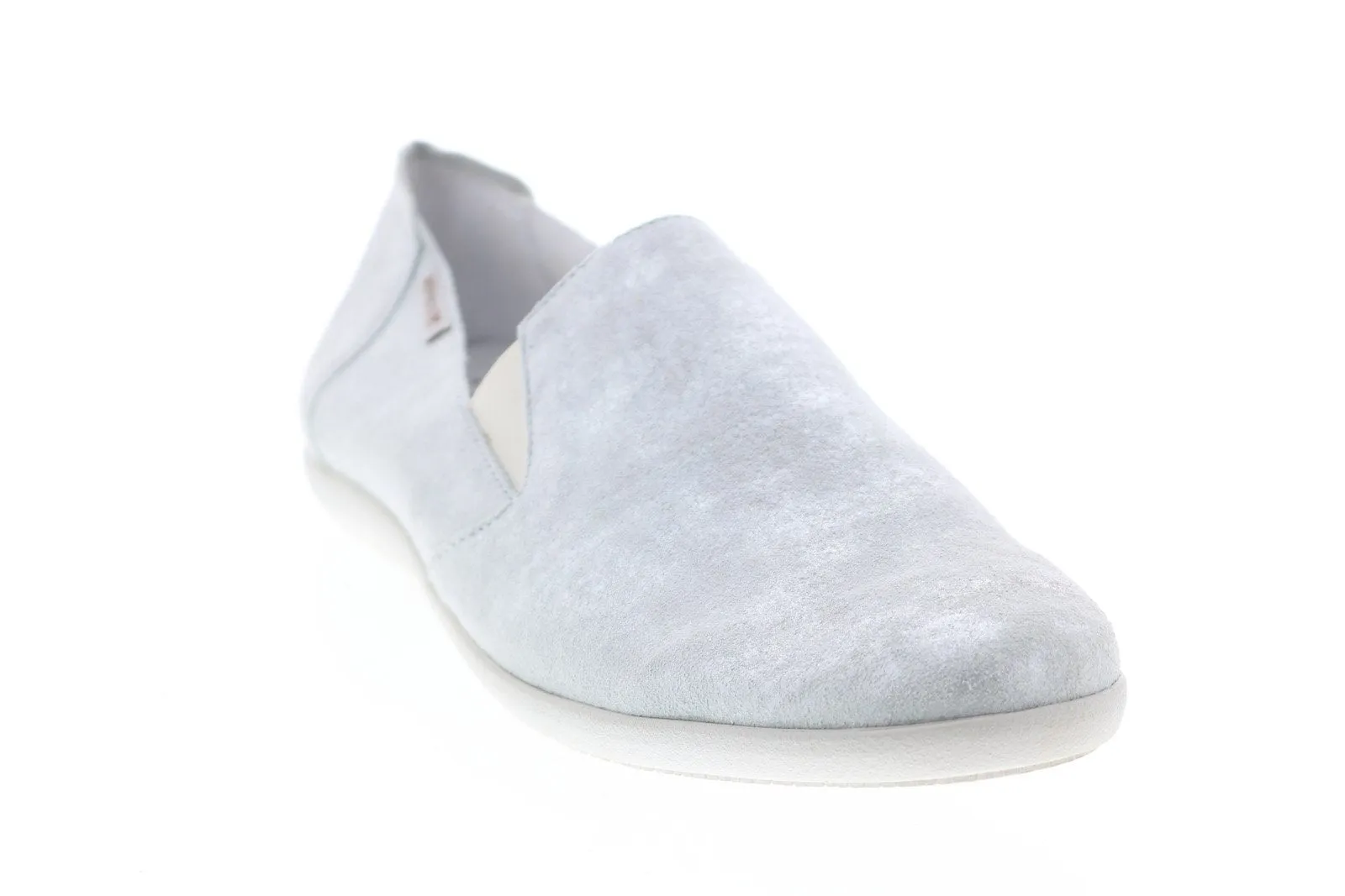 Mephisto Korie Korie-SLV Womens Gray Nubuck Slip On Loafer Flats Shoes