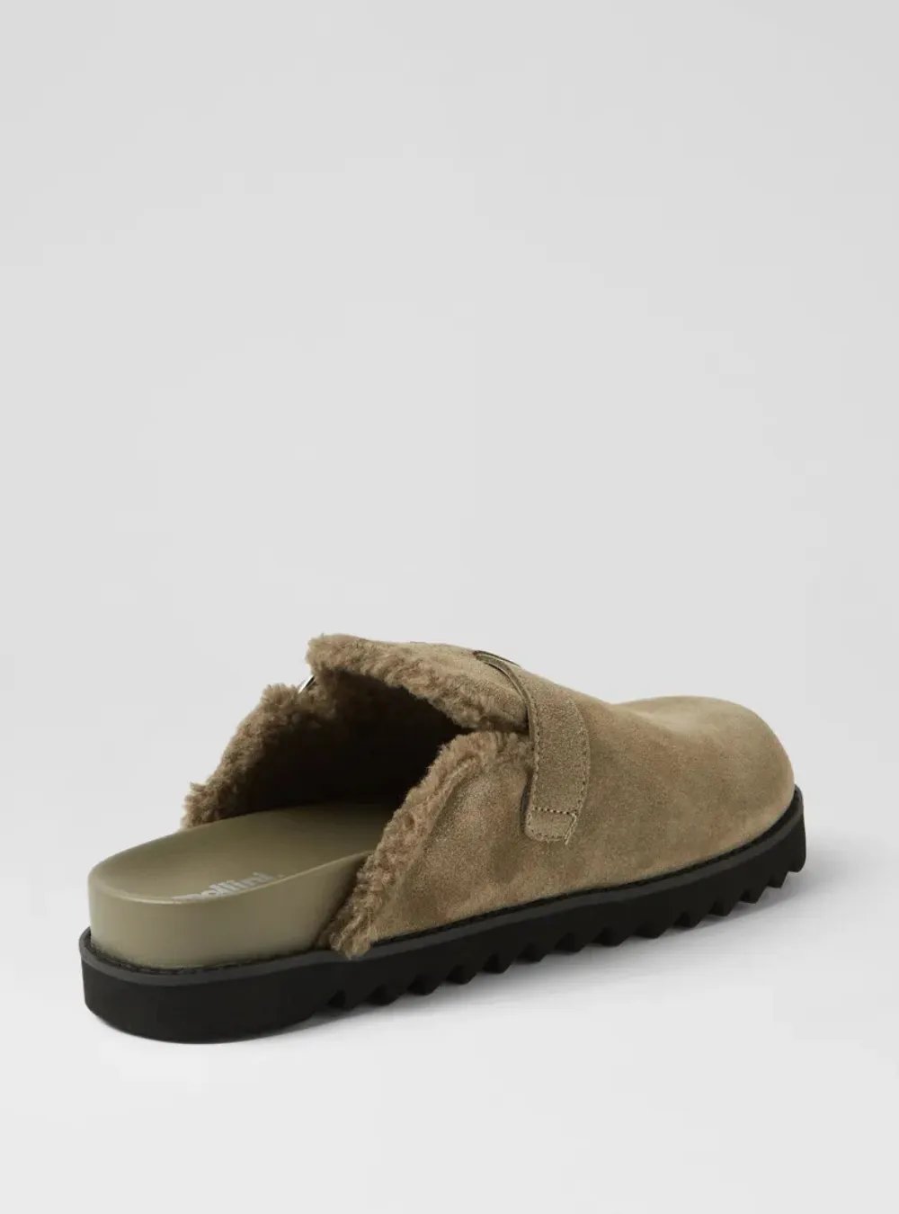 Merchah Suede Mules -  Khaki Black