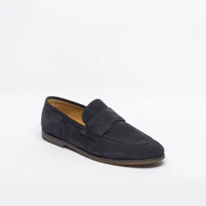 Mocassino penny Barrett 221U021 in camoscio blu