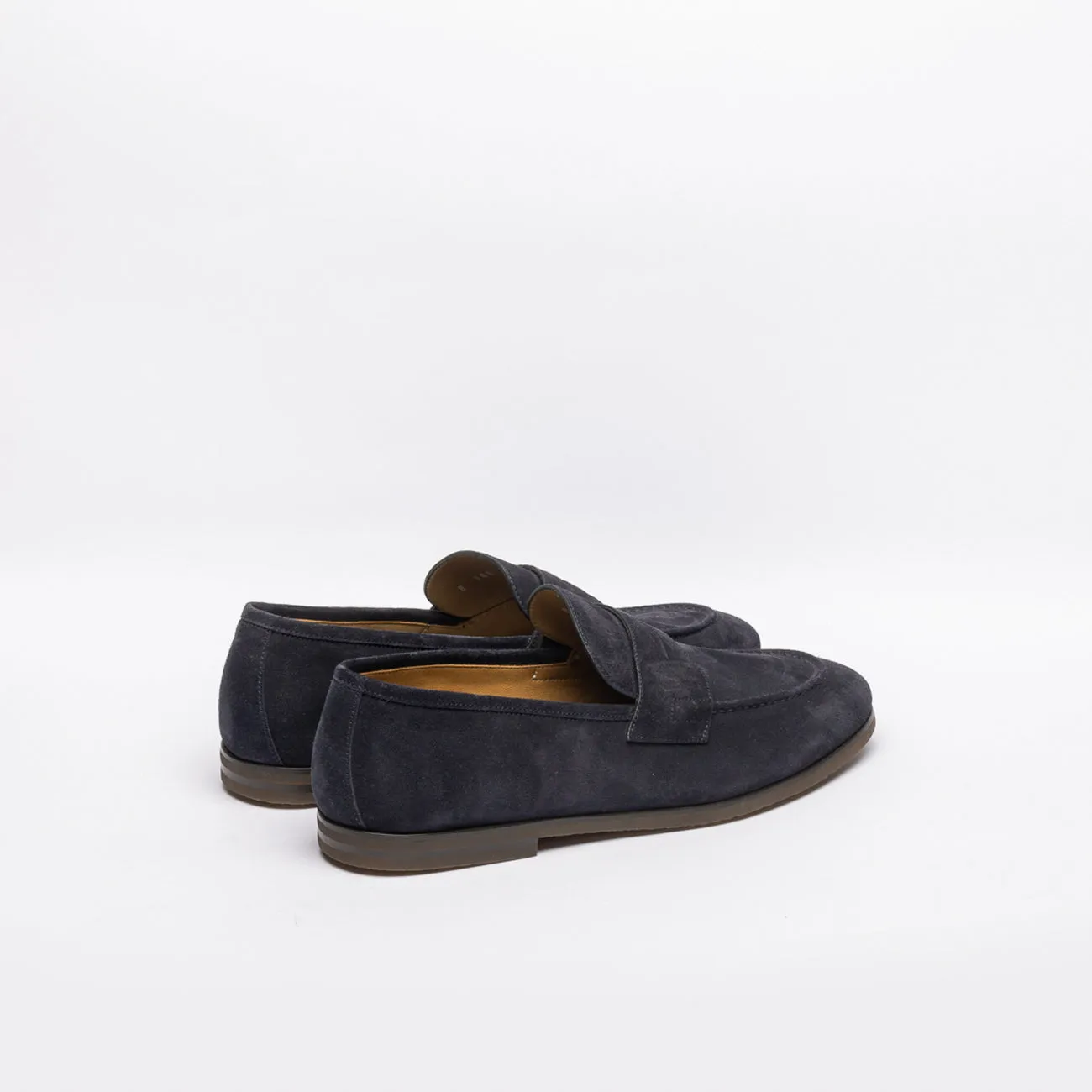 Mocassino penny Barrett 221U021 in camoscio blu
