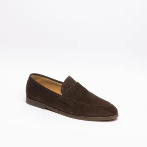 Mocassino penny Barrett 221U021 in camoscio marrone