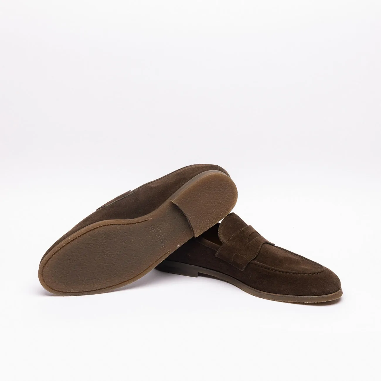 Mocassino penny Barrett 221U021 in camoscio marrone