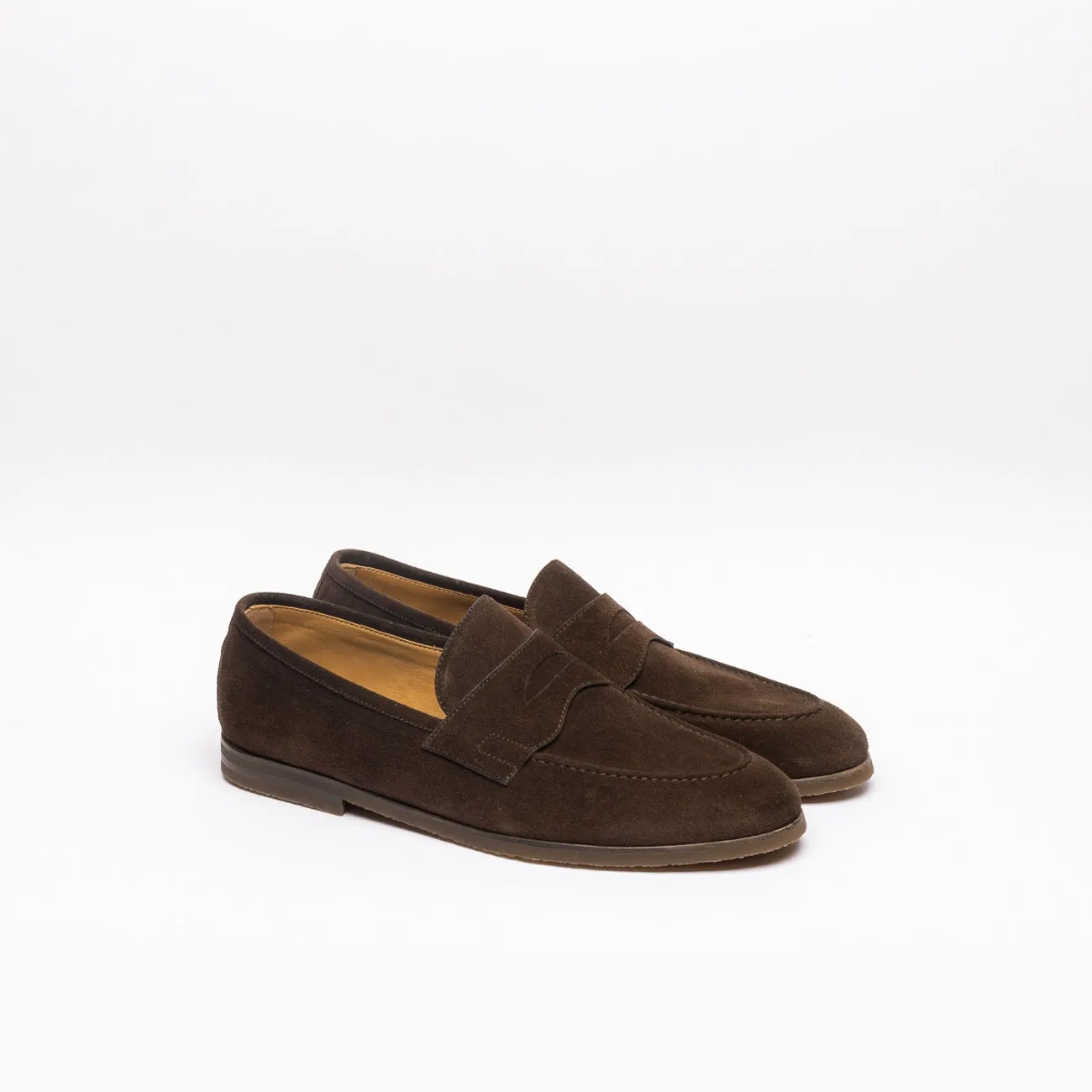 Mocassino penny Barrett 221U021 in camoscio marrone