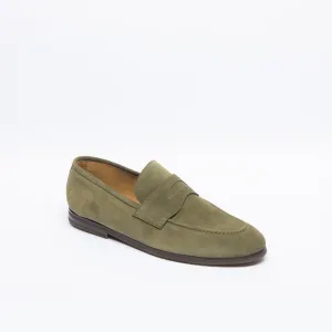 Mocassino penny Barrett 221U021 in camoscio verde