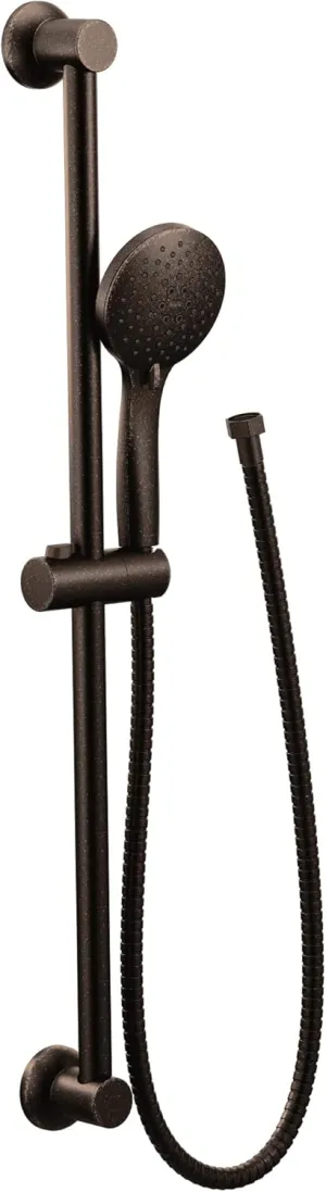 Moen 3558EPORB Eco-Performance 5-Function Detachable Handheld Shower Head with 30-Inch Slide Bar and 69-Inch Hose, Oil Rubbed Bronze
