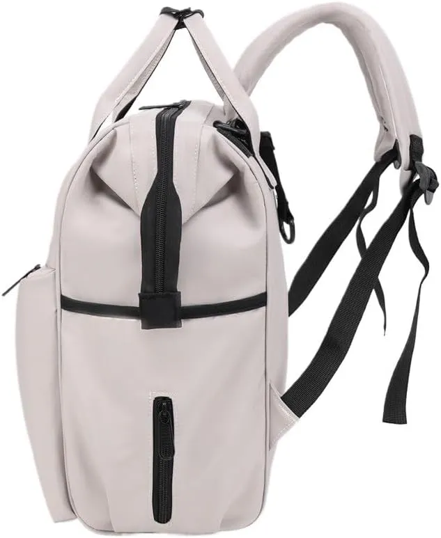 Mommy Bag, Nylon Waterproof Cloth Bag, Women's Backpack For Going Out(PINK)
