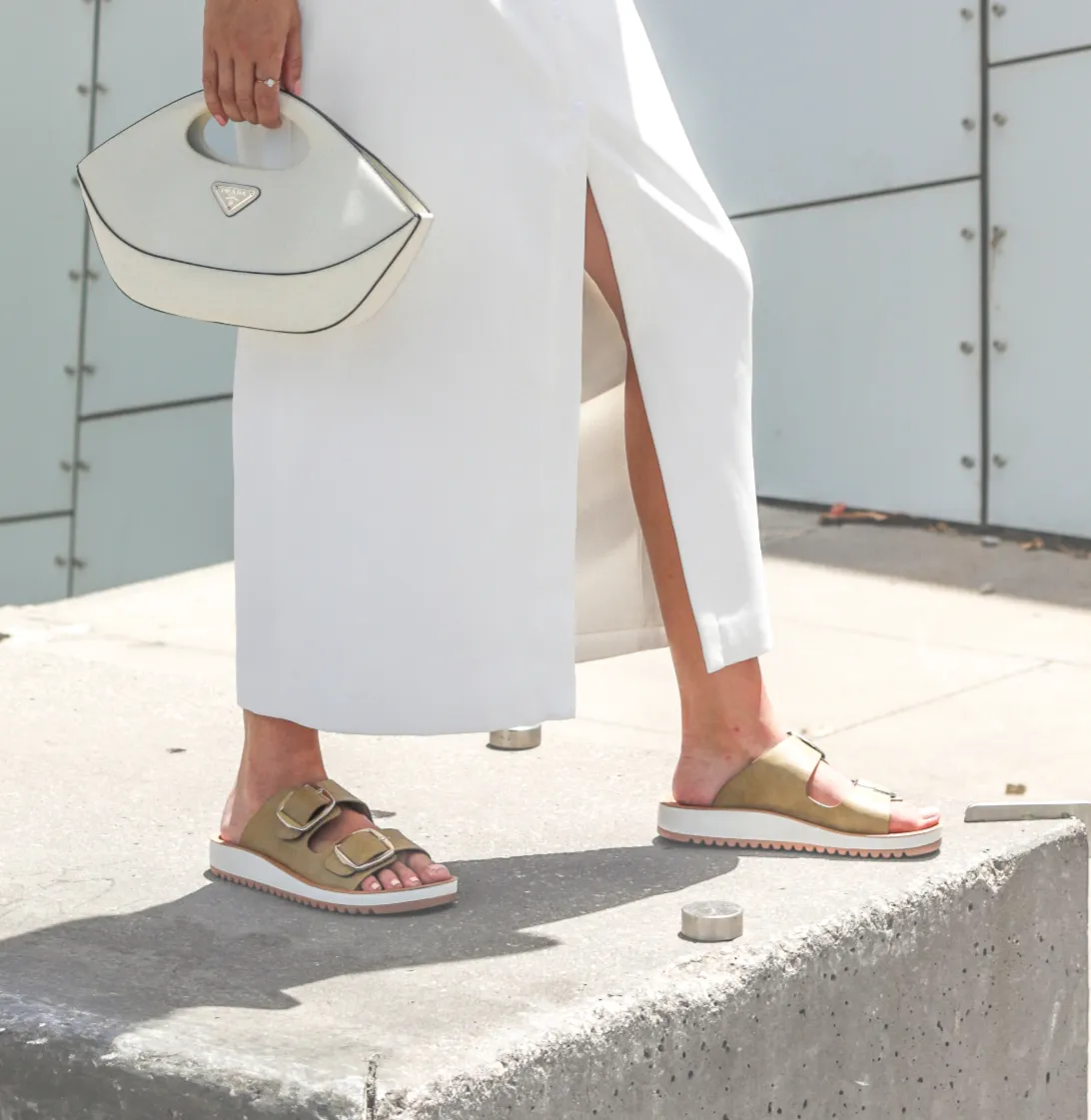 NAARA SLIDE SANDALS