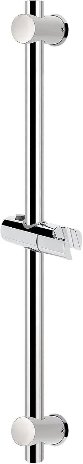 NearMoon Shower Slide Bar with Height/Angle Adjustable Handheld Shower Holder, Bathroom SUS 304 Stainless Steel Shower Head Holder for Bath (Screw Mounted, Chrome Finish)