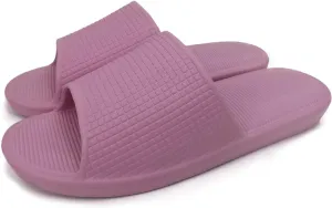 ofoot Stylish and Cozy Women's Comfort Indoor and Outdoor Casual Slide Sandals Non-Slip Shower Slippers - Unisex Soft Flip Flops