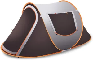 Outdoor 3-4 People Instant Pop Up Tent Waterproof Sunshade Canopy Rain Shelter Camping Hiking