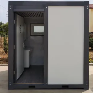 Outdoor Portable Restroom with Shower, Mobile Toilet for Concerts, Conventions, Construction, Sporting Events