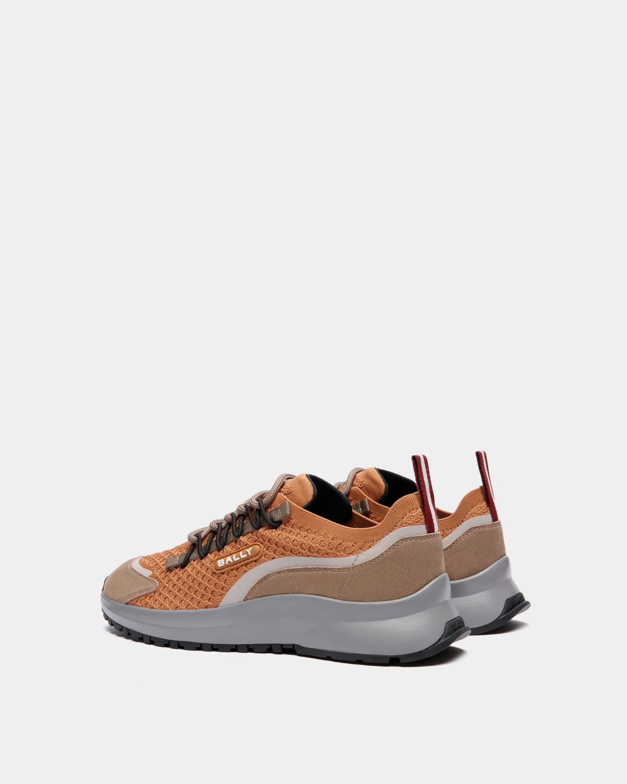 Outline Sneaker in Brown Nylon