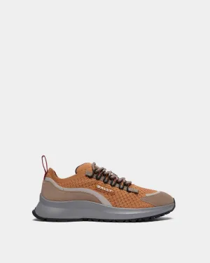 Outline Sneaker in Brown Nylon