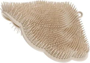 PartyKindom Wall Mounted Shower Back Scrubber Mat Hands Body Scrubber with Suction Cups Durable Material for Deep Skin Cleansing for Foot Massage Exfoliation