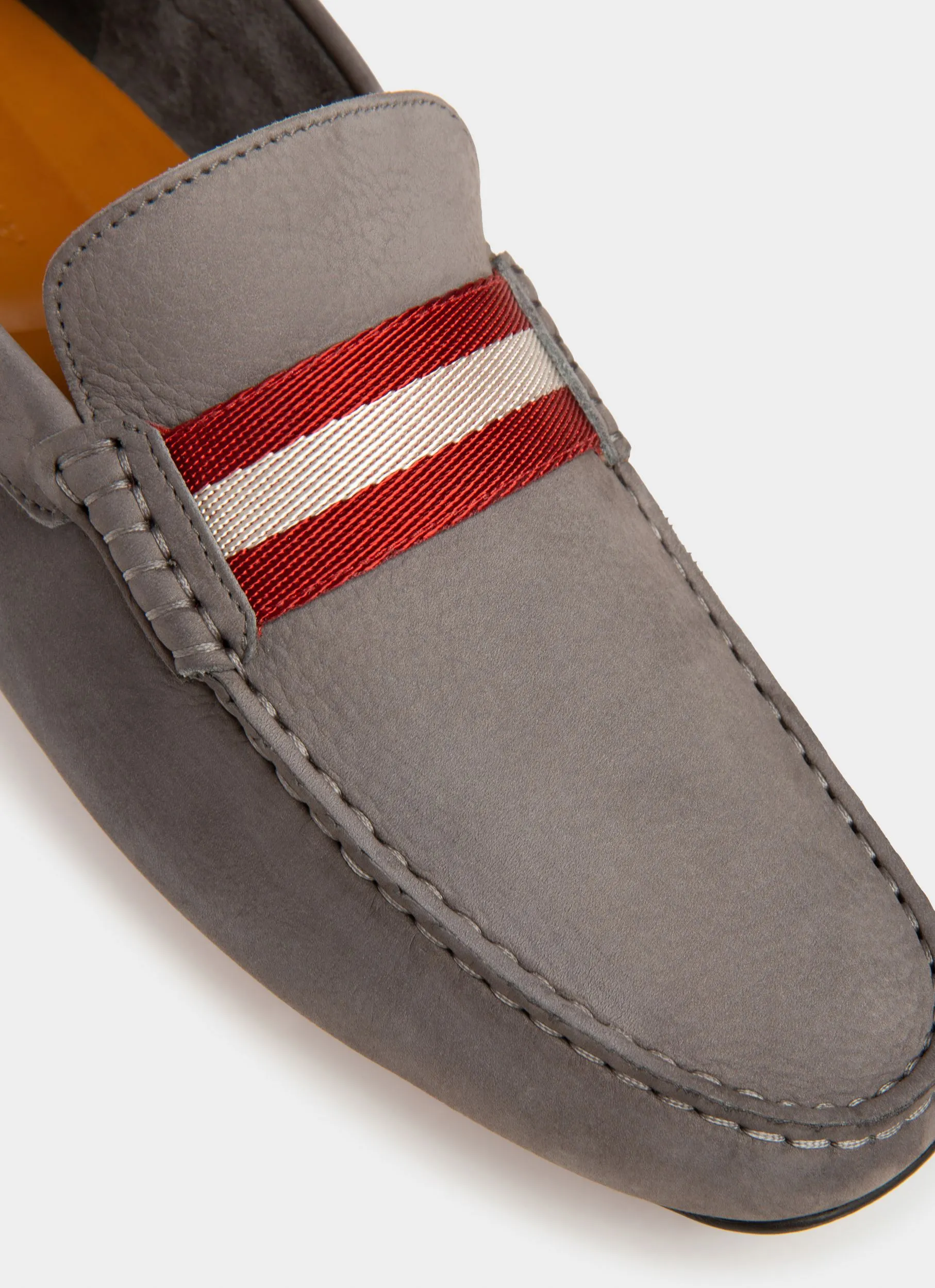 Pearce Leather Drivers In Grey