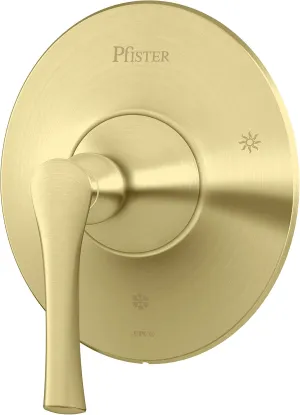 Pfister R89-1RHBG Rhen 1-Handle Tub & Shower Valve Only Trim, Brushed Gold