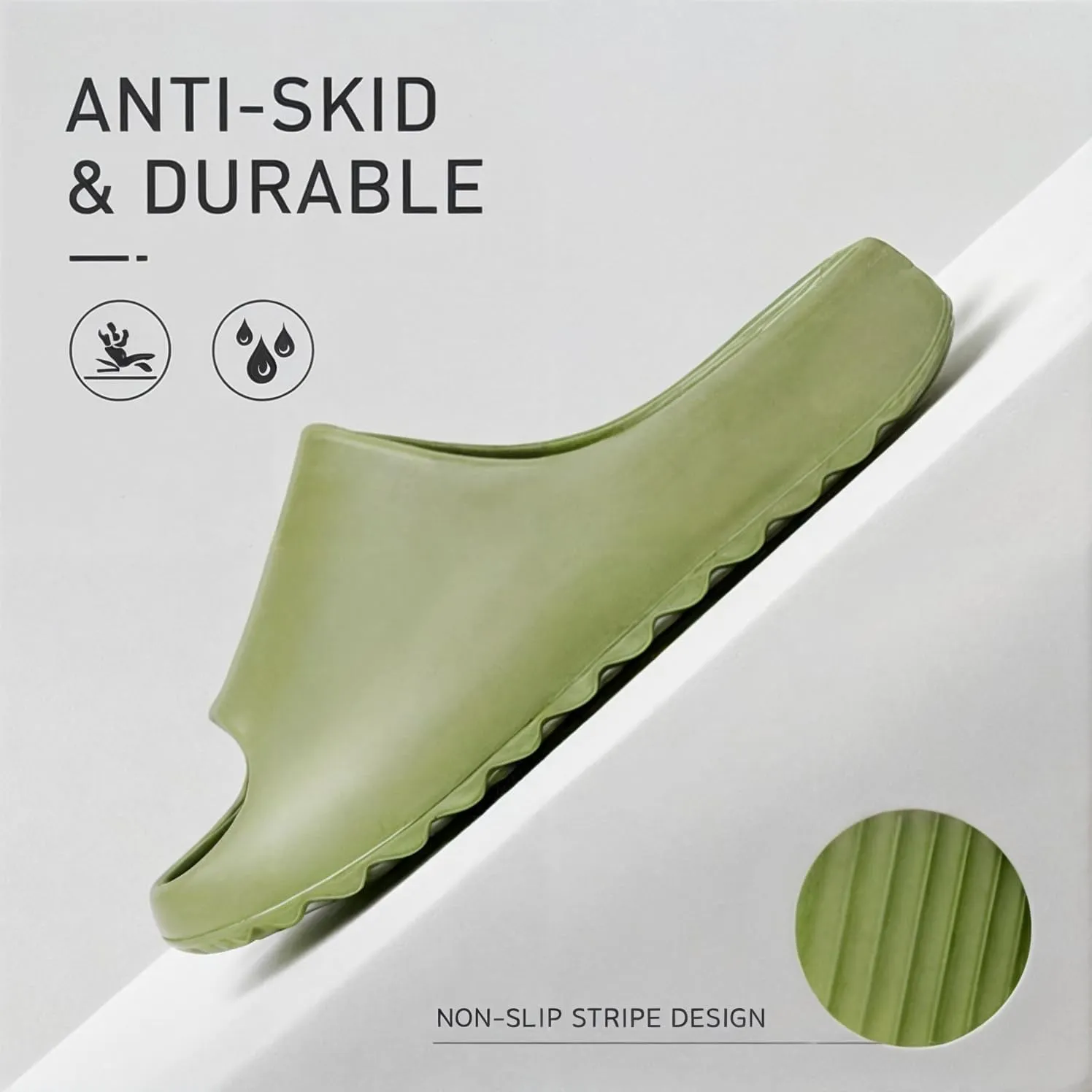 Pillow Slippers for Women and Men Cloud Platform Slides Anti Slip Cloud Slippers Lightweight EVA Comfy Shower Slides Open Toe Sandals for Indoor and Outdoor