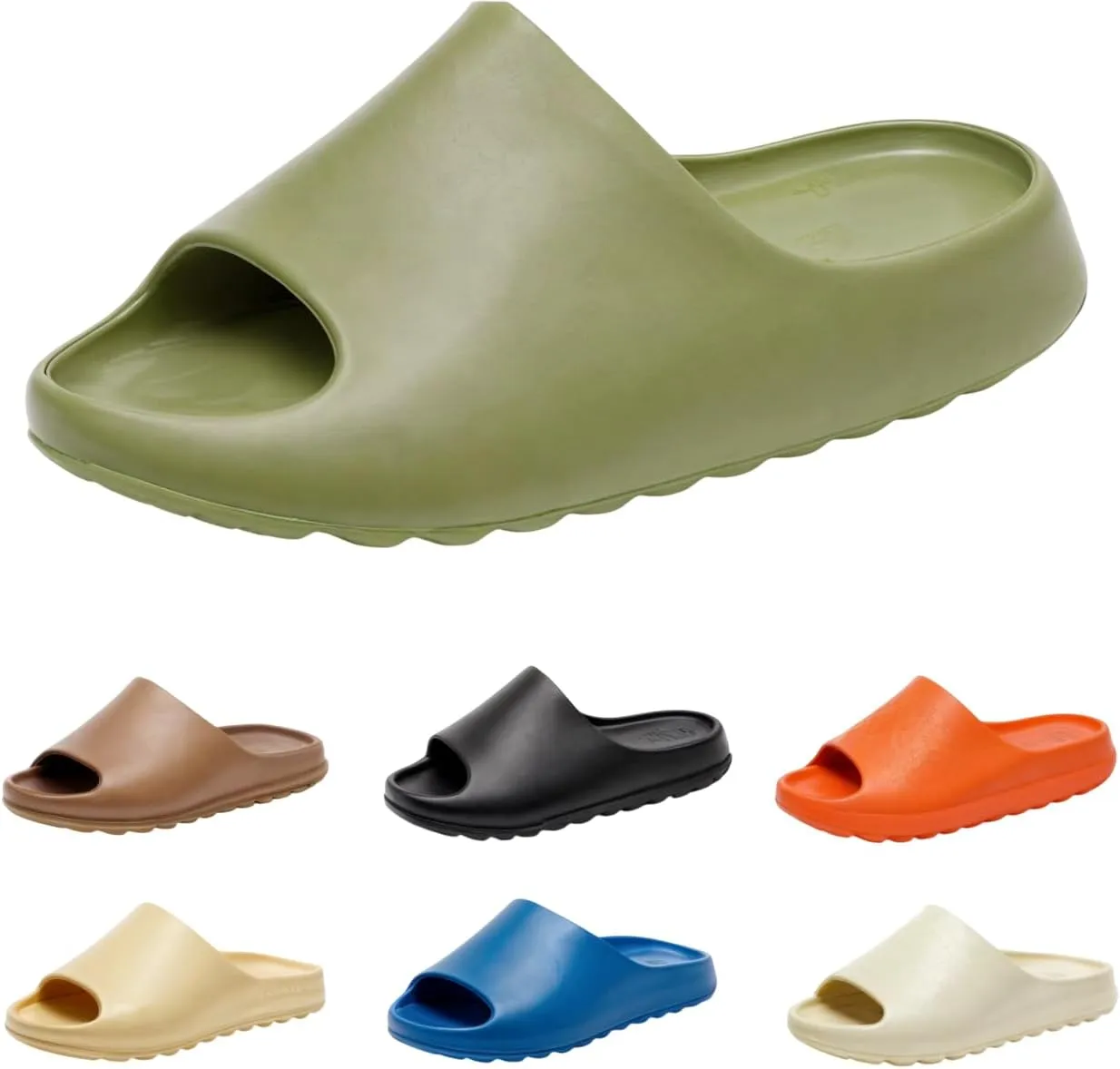 Pillow Slippers for Women and Men Cloud Platform Slides Anti Slip Cloud Slippers Lightweight EVA Comfy Shower Slides Open Toe Sandals for Indoor and Outdoor