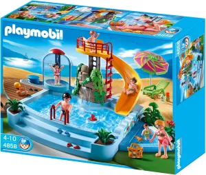 Playmobil - 4858 - Construction Set - Pool with Slide