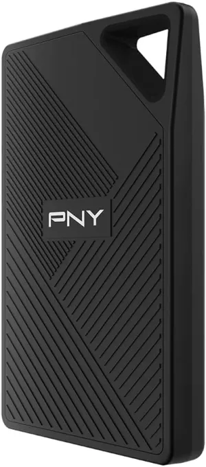 PNY RP60 2TB Portable SSD - Up to 2000MB/s, USB-C, USB 3.2 Gen2x2 - Rugged, IP65 Rated, Water/Dust/Drop Resistant - For Photos, Videos, Gaming and more - External Solid-State Drive - PSD0CS3060-2TB-RB