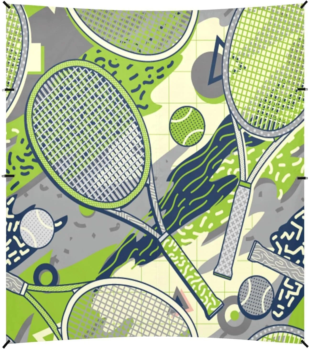 Racket and Tennis Ball Beach Tent Camping Sun Shelters Portable Outdoor Canopy Sun Shade for Camping Trips Fishing Backyard Fun or Picnics Easy Setup with Carrying Bag