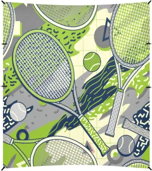 Racket and Tennis Ball Beach Tent Camping Sun Shelters Portable Outdoor Canopy Sun Shade for Camping Trips Fishing Backyard Fun or Picnics Easy Setup with Carrying Bag
