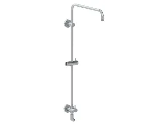 Rain Rail Plus – Wall Mounted Shower Rail with Bottom Outlet Integral Waterway and Diverter (Short)