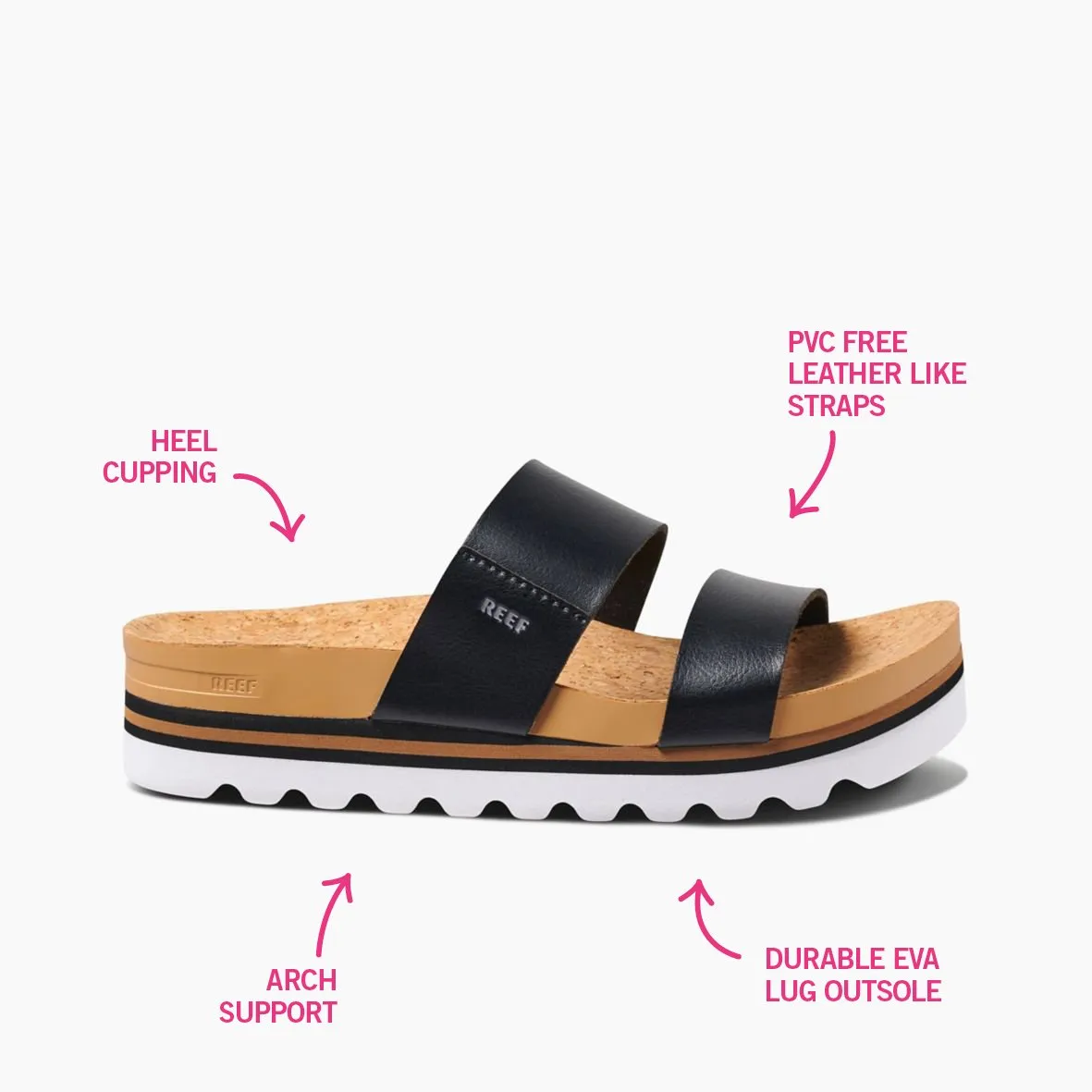 REEF CUSHION BOUNCE VISTA HI - BLACK
