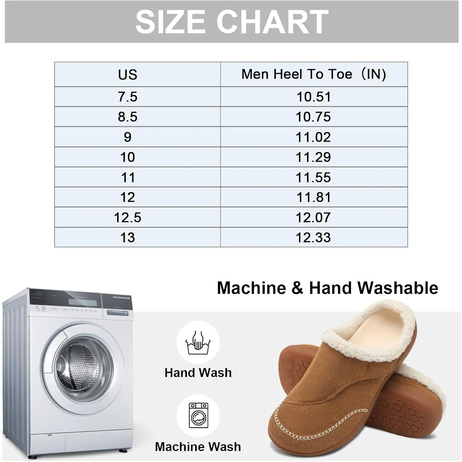 relxfeet Mens Slippers Adjustable Diabetic Shoes Wide Toe Box House Slippers Indoor Outdoor Slip On Warm Clogs for Swollen Feet