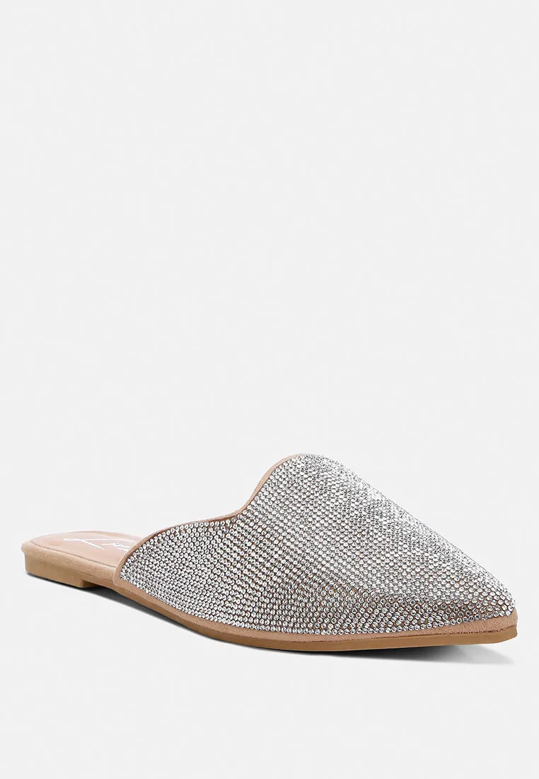Rhinestones Mules By RAG